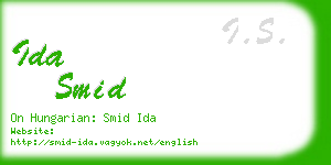 ida smid business card